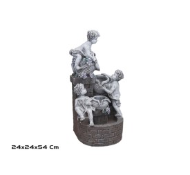 FUENTE GUIMET C/ 3 LED CALIDAS 24X24X54CM