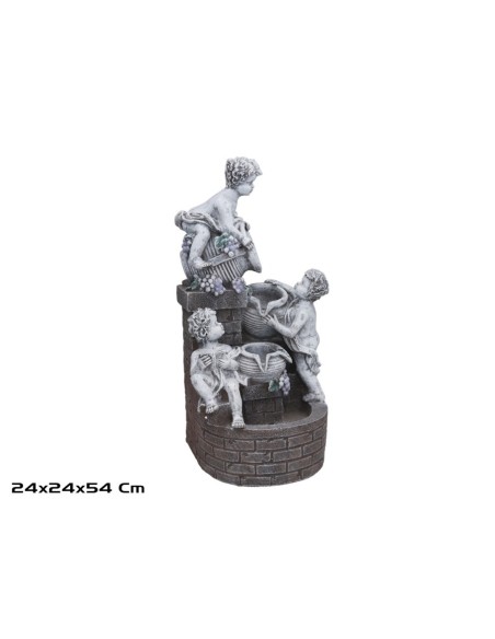 FUENTE GUIMET C/ 3 LED CALIDAS 24X24X54CM