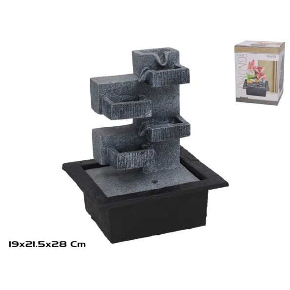 FUENTE WHITNEY C/LED CALIDA 21.5X19X28CM