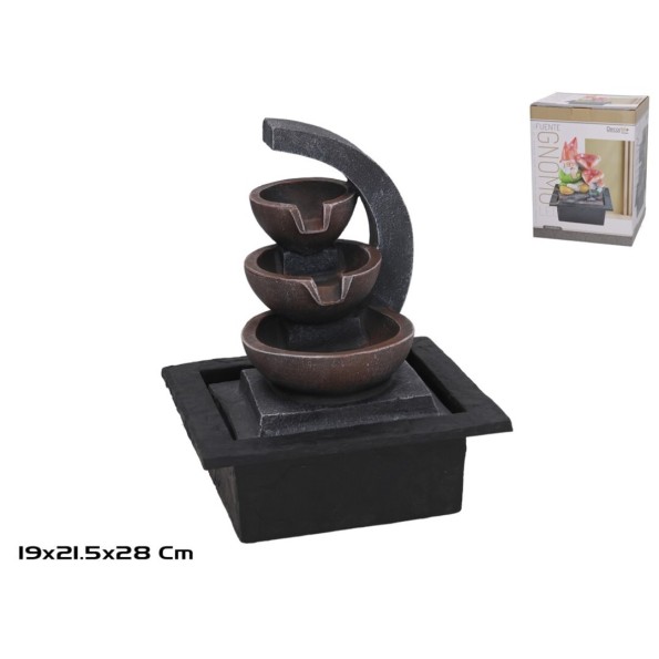 FUENTE HAYDEN C/LED CALIDA 21.5X19X28CM