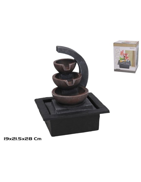 FUENTE HAYDEN C/LED CALIDA 21.5X19X28CM