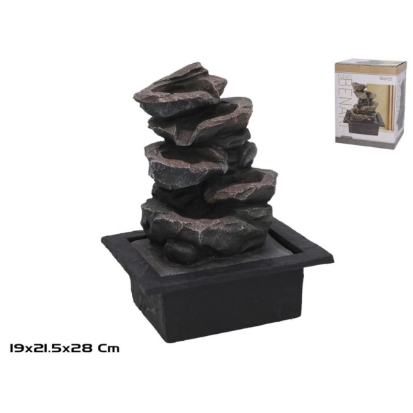 FUENTE RODAS C/LED CALIDA 21.5X19X28CM