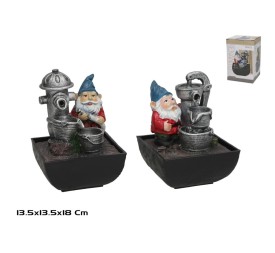 FUENTE ENANITO FELIZ C/LED FRIA  13.5X13.5X18CM 2