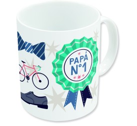 STOR TAZA CERAMICA SUBLIM (11 OZ / 325 ML) DIA DEL PADRE NUMERO 1