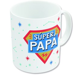 STOR TAZA CERAMICA SUBLIM (11 OZ / 325 ML) DIA DEL PADRE SUPERPAPA