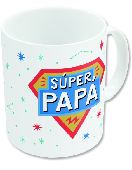 STOR TAZA CERAMICA SUBLIM (11 OZ / 325 ML) DIA DEL PADRE SUPERPAPA