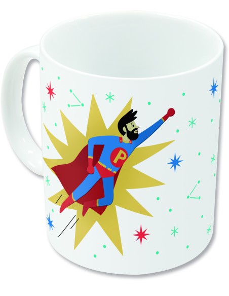 STOR TAZA CERAMICA SUBLIM (11 OZ / 325 ML) DIA DEL PADRE SUPERPAPA