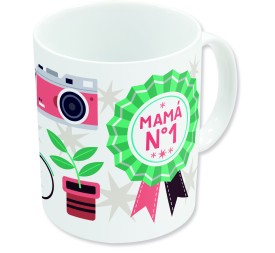 STOR TAZA CERAMICA SUBLIM (11 OZ / 325 ML) DIA DE LA MADRE NUMERO 1