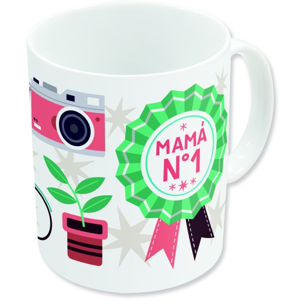 STOR TAZA CERAMICA SUBLIM (11 OZ / 325 ML) DIA DE LA MADRE NUMERO 1