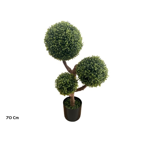 MACETA BOLAS BOJ TOPIARIO X 3 - 70 CM