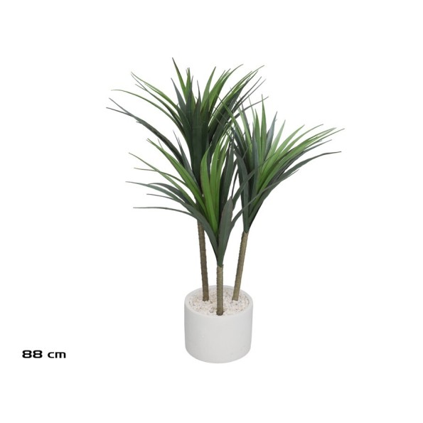 MACETA CEMENTO YUCCA X 3 - 88 CM