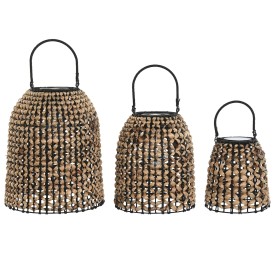 LAMPARA SOLAR SET 3 JUNCO 29X29X35 BATERIA 300mAh