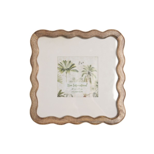 MARCO FOTO 10X10 MANGO CRISTAL 23X2X23 PASPARTU