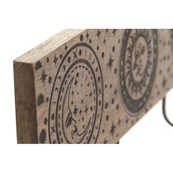 PERCHERO PARED MANGO HIERRO 38X5X16,5 ASTROS