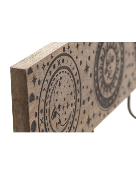 PERCHERO PARED MANGO HIERRO 38X5X16,5 ASTROS