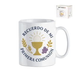 MUG EN CAJA REGALO RECUERDO COMUNION NIÑO