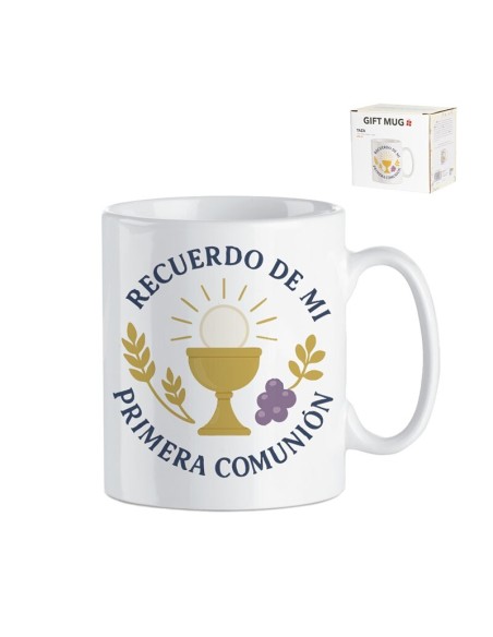 MUG EN CAJA REGALO RECUERDO COMUNION NIÑO