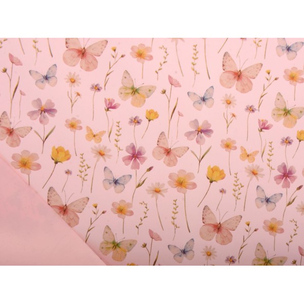 BOBINA BUTTERFLIES 0,7X40M ROSA