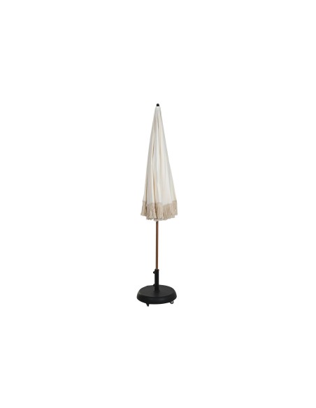 PARASOL POLIESTER ACERO 250X250X236 FLECOS BEIGE