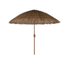 PARASOL ACERO PE 250X250X245 SINTETICO MARRON