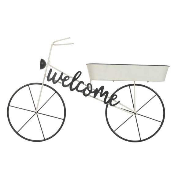 EXPOSITOR METAL 105X18X70 BICICLETA BLANCO