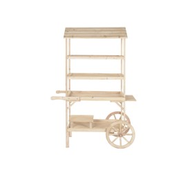 EXPOSITOR ABETO MDF 115X68X168 CARRO NATURAL