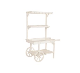 EXPOSITOR ABETO MDF 115X58X168 CARRO BLANCO