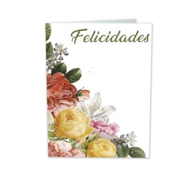 MINI-CARD FLORES Felicidades