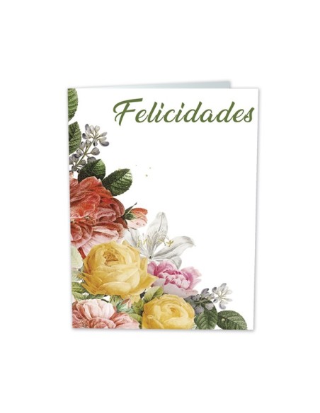 MINI-CARD FLORES Felicidades