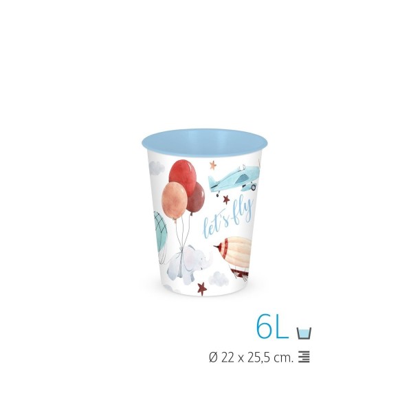 PAPELERA SIN TAPA 6 L. IML VOLAR