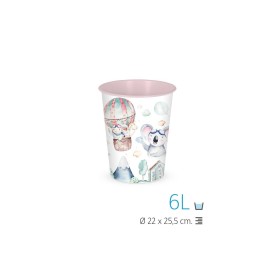 PAPELERA SIN TAPA 6 L. IML LETS FLY