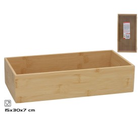 CAJA BAMBU MULTUSOS RO 30X15X7CM