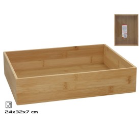CAJA BAMBU MULTIUSOS RO 32X24X7CM