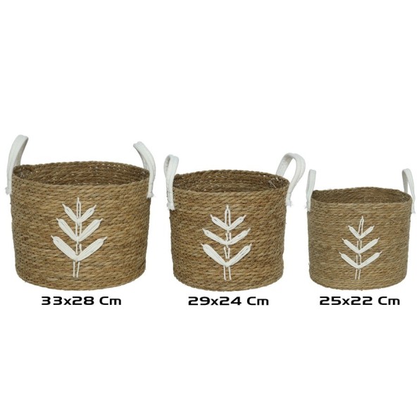 CESTA C/ASAS X3 OTUNY 33X28CM