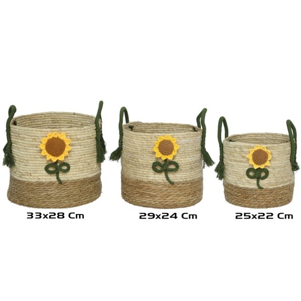 CESTA C/ASAS X3 MAPIUN 33X28CM