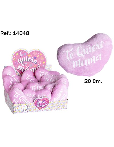 CORAZON TE QUIERO MAMA 20CM EN EXP.