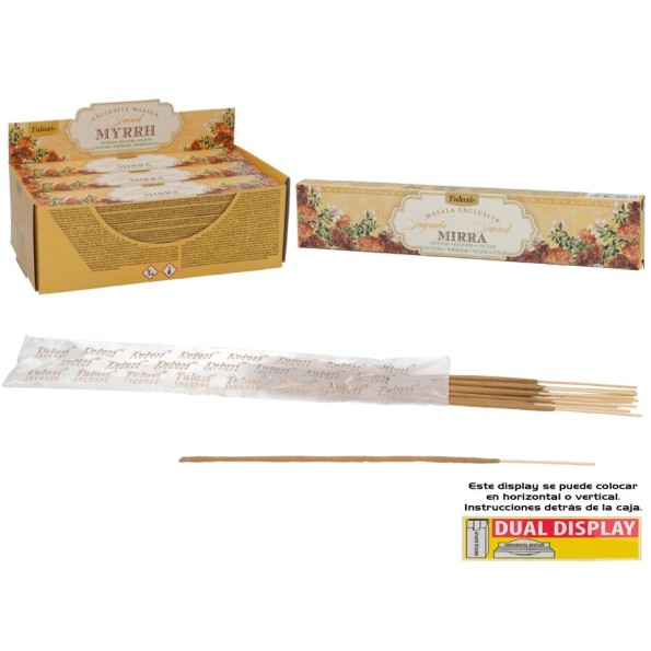 INCIENSO 15G 14 STICKS EXCLUSIVE MASALA SACRED MYRRH