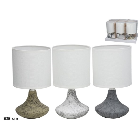 LAMPARA CERAMICA GRANY 25CM 3 SURT.