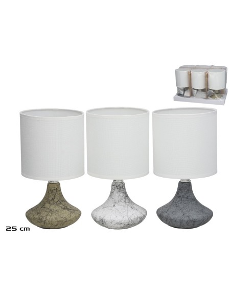 LAMPARA CERAMICA GRANY 25CM 3 SURT.