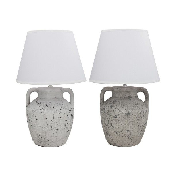 LAMPARA MESA CERAMICA MELILLA 42CM 2 SURT.