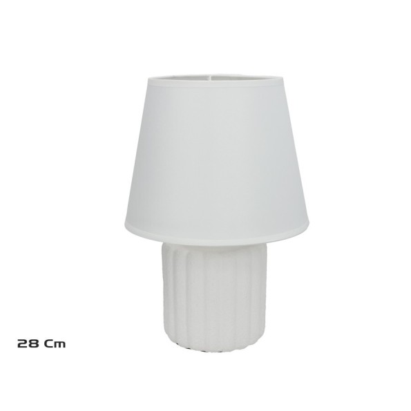 LAMPARA CERAMICA EBRO 28CM BLANCA