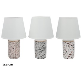 LAMPARA CERAMICA ZENETA 32CM 3 SURT.