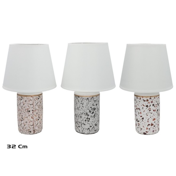 LAMPARA CERAMICA ZENETA 32CM 3 SURT.