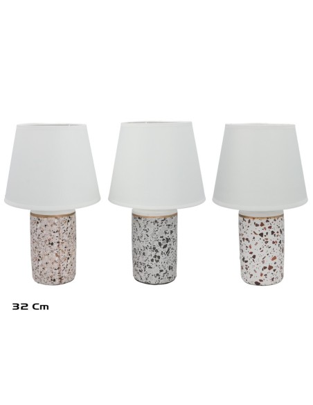 LAMPARA CERAMICA ZENETA 32CM 3 SURT.