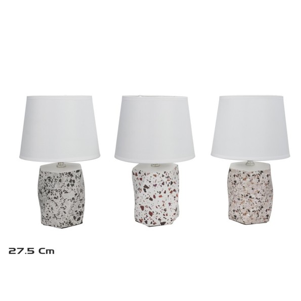 LAMPARA CERAMICA ZENETA 27,5CM 3 SURT.