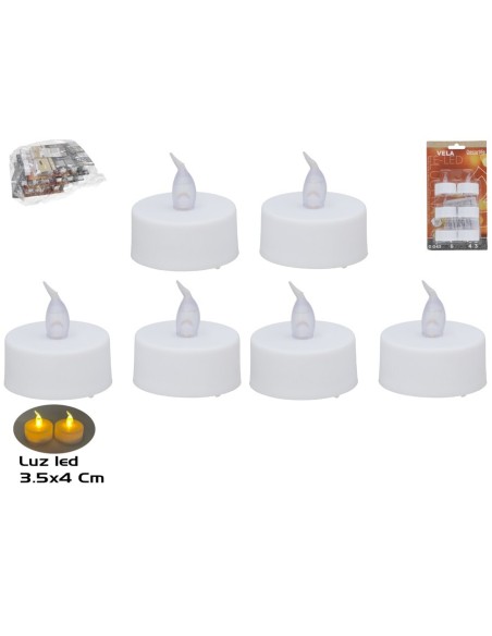 VELA TE X6 LED CALIDA LUCENA 3.5CM