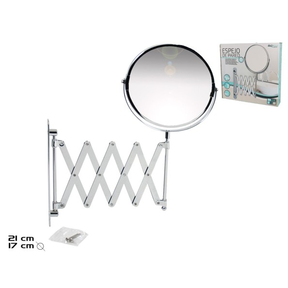 ESPEJO DE PARED X2 AUMENTOS 17CM L:21.5