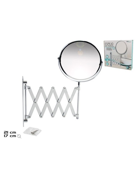 ESPEJO DE PARED X2 AUMENTOS 17CM L:21.5