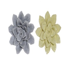 DECORACION PARED TERRACOTA 17X5X17 FLOR 2 SURT.