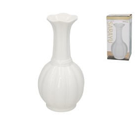 FLORERO SARAYU BLANCO 13,6X13,6X27,4 CM